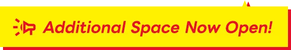 Additional Space Now Open!